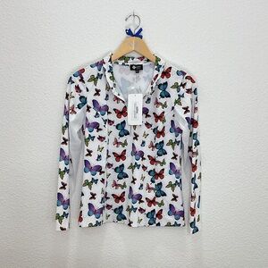 NWT Amy Sport Butterfly Long Sleeve Shirt